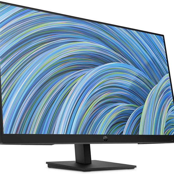HP 27h Full HD Monitor - Diagonal - IPS Panel & 75Hz Refresh Rate - Smooth Screen - 3-Sided Micro-Edge Bezel - 100mm Height/Tilt Adjust - Built-in Dual Speakers - for Hybrid Workers,Black
