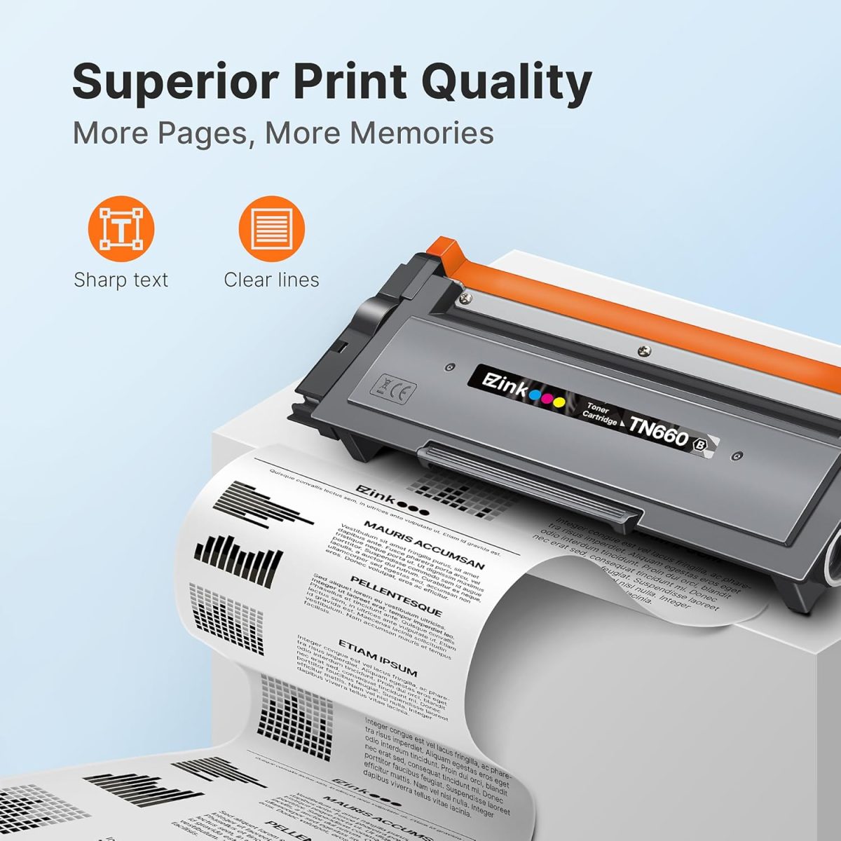 E-Z Ink Compatible TN660 Toner Cartridge Replacement for Brother TN660 TN-660 TN630 High Yield to Use with HL-L2300D HL-L2380DW HL-L2320D DCP-L2540DW HL-L2340DW HL-L2360DW MFC-L2720DW (Black, 4 Pack) - Image 3