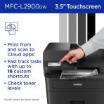 Brother Professional Laser Printer with Scanner, High-Speed 36 ppm Monochrome All-in-One, Wireless Duplex Printing and Scanning, Cloud-Ready 3.5 in Touchscreen for Small Business (MFC-L2900DW) - Image 6