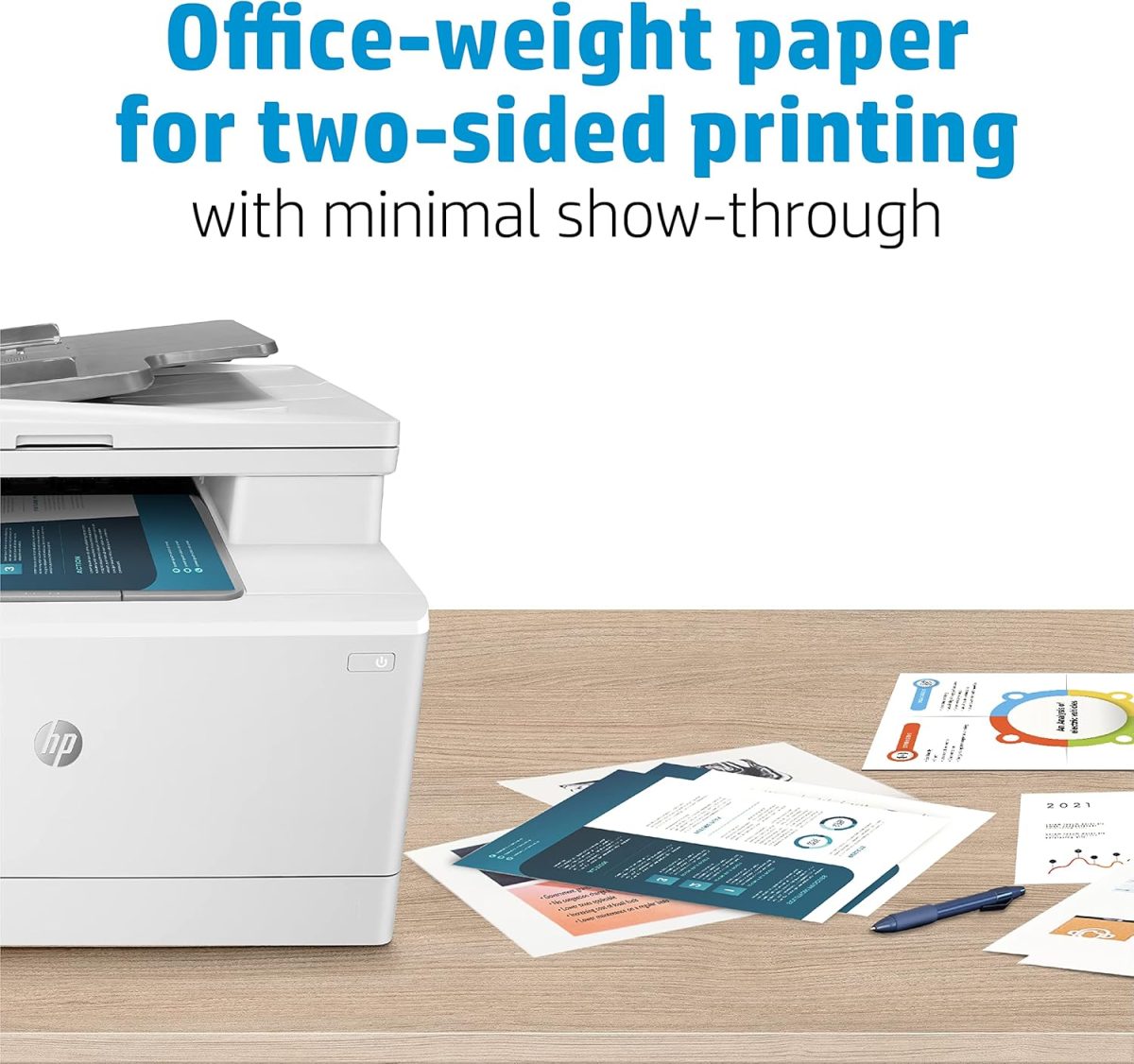 HP Everyday Business Paper, Glossy, 8.5x11 in, 32 lb, 150 sheets, works with laser printers (4WN08A) - Image 4