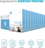 HP Printer Paper | 8.5 x 11 Paper | Office 20 lb |10 Ream - 5,000 Sheets | 92 Bright | Made in USA - FSC Certified | 112101C - Image 2