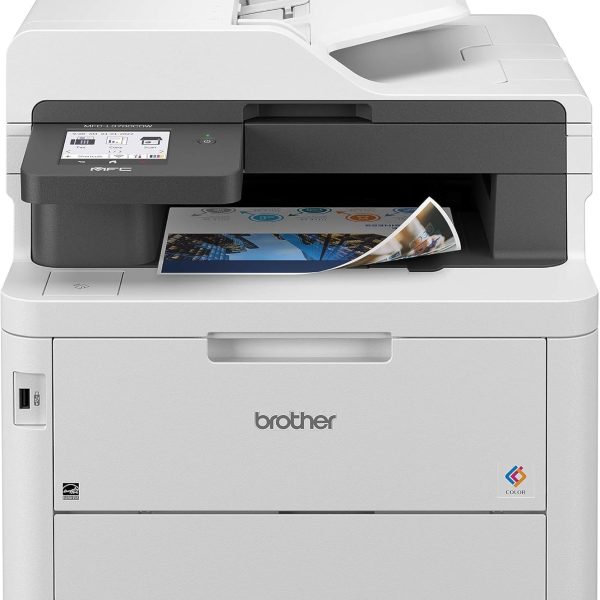 Brother MFC-L3780CDW Wireless Digital Color All-in-One Printer with Laser Quality Output, Single Pass Duplex Copy & Scan | Includes 2 Month Refresh Subscription Trial, Works with Alexa