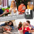 Print Pods Mini Printer, Thermal Inkless Sticker Maker with 10 Rolls Printing Paper, Pocket Printpod for phone, Impresora Portátil for Notes, Flashcards, Journal, DIY, Compatible with iOS & Android - Image 8