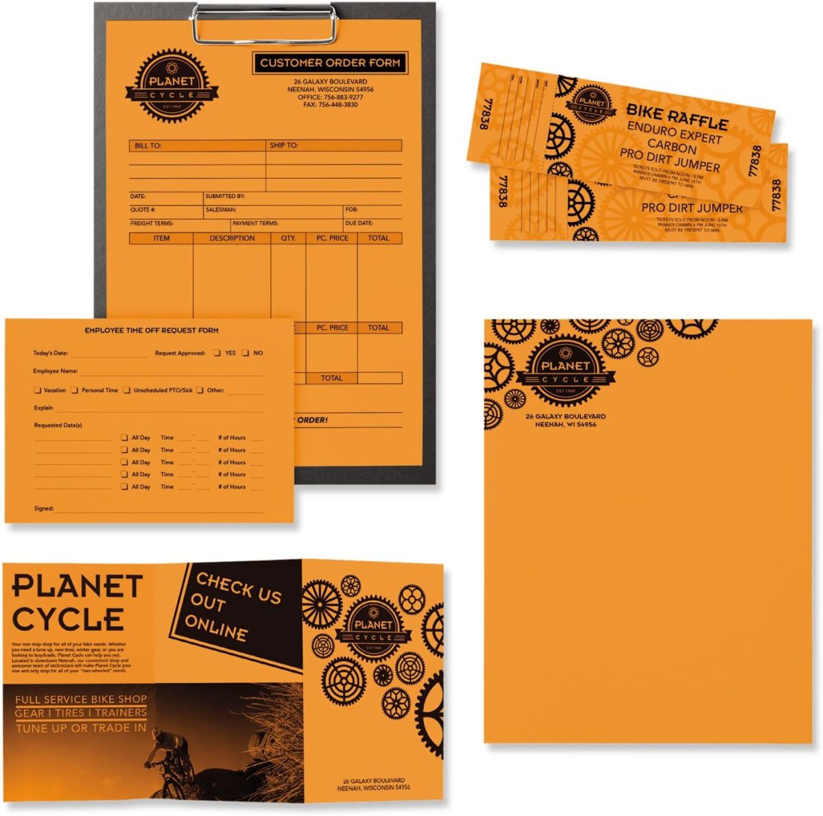 Neenah Astrobrights Color Paper, 8.5” x 11”, 24 lb/89 gsm, Cosmic Orange, 500 Sheets (22651) - Image 3