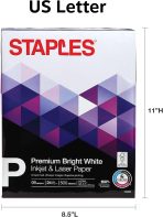 Staples Inkjet Paper – 8.5” x 11” Multipurpose, 24 lbs, 98Bright, 5-Reams/Carton - Image 4