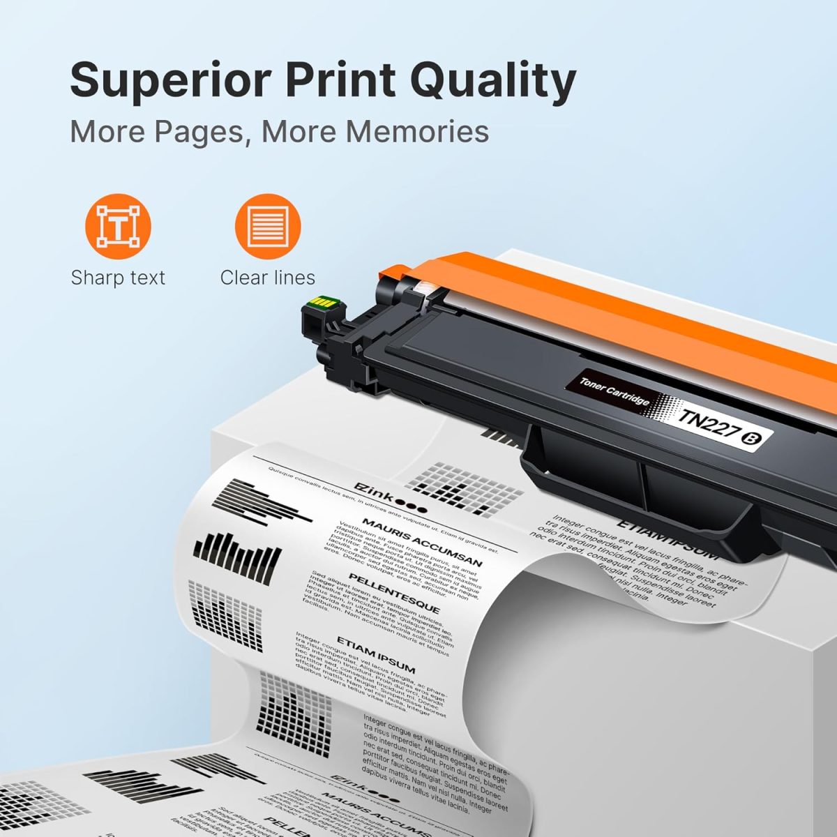 E-Z Ink TN227 Compatible Toner Cartridge Replacement for TN-227BK/C/M/Y High Yield Brother TN227 TN227BK TN223 to use with HL-L3270CDW HL-L3230CDW HL-L3210CW HL-L3290CDW MFC-L3710CDW (4 Pack) - Image 3