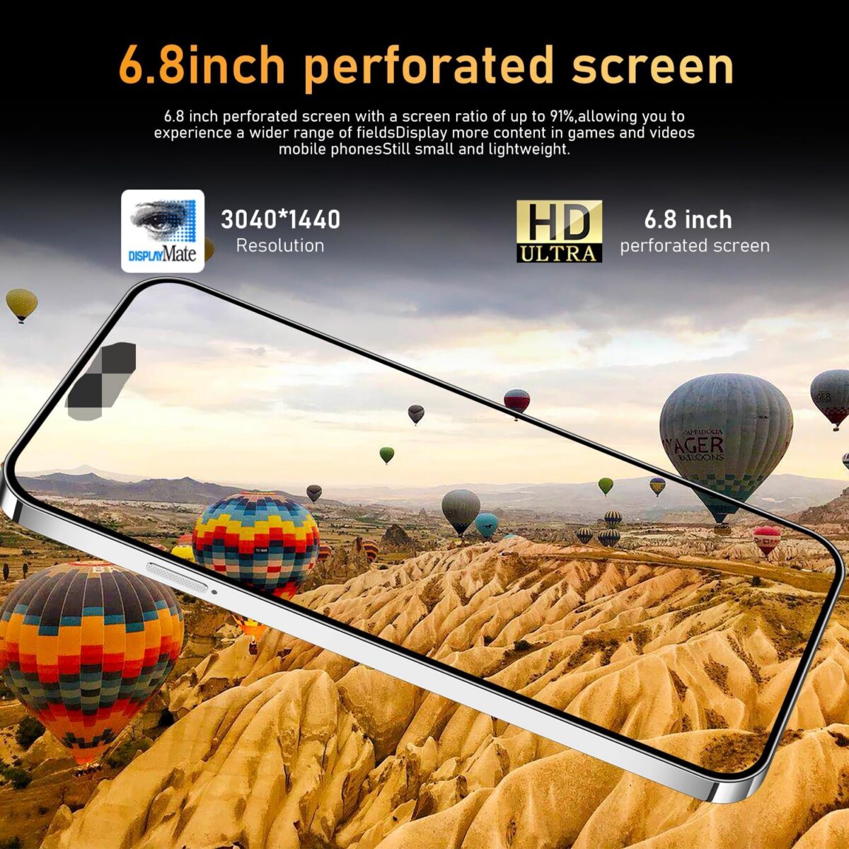 15ProMa x Smartphone, 16+512GB Unlocked Phone, Android 14.0, 48+108MP Zoom Camera, Mobile Phone with Build-in Pen,Long Battery Life 6800mAh, Dual SIM, 6.8“ HD Screen,5G/4G (White) - Image 6