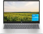 HP 14 inch Laptop, HD Display, Intel Core i3-N305, 8 GB RAM, 256 GB SSD, Intel UHD Graphics, Windows 11 Home in S Mode, Natural Silver, 14-ep0299nr