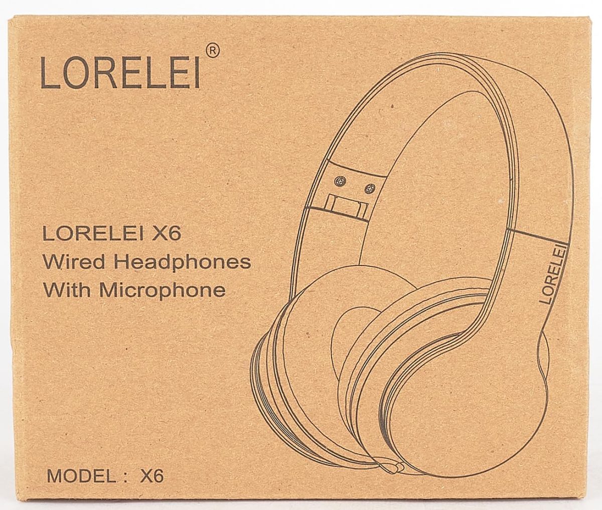 LORELEI X6 Over-Ear Headphones with Microphone, Lightweight Foldable & Portable Stereo Bass Headphones with 1.45M No-Tangle, Wired Headphones for Smartphone Tablet MP3 / 4 (Space Black) - Image 7