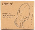 LORELEI X6 Over-Ear Headphones with Microphone, Lightweight Foldable & Portable Stereo Bass Headphones with 1.45M No-Tangle, Wired Headphones for Smartphone Tablet MP3 / 4 (Space Black) - Image 7