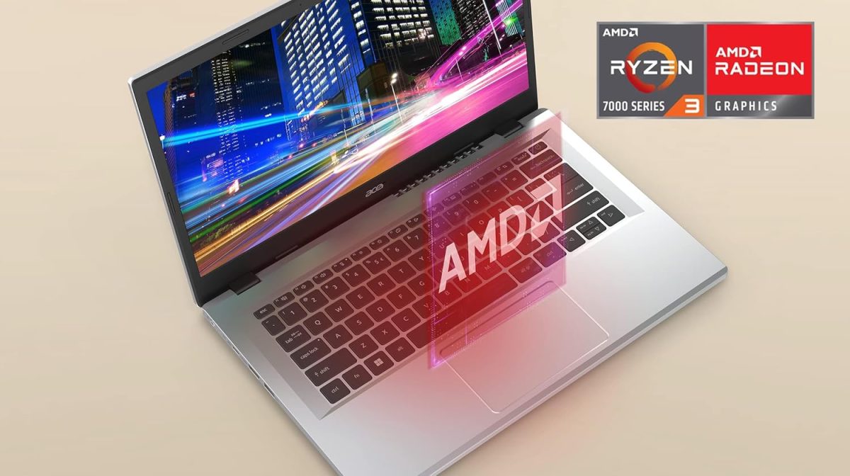 Acer Aspire 3 A315-24P-R7VH Slim Laptop | 15.6" Full HD | AMD Ryzen 3 7320U Quad-Core | AMD Radeon Graphics | 8GB LPDDR5 | 128GB NVMe SSD | Wi-Fi 6 | Windows 11 Home - Image 2