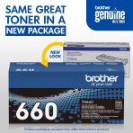 Brother Genuine High Yield Toner Cartridge, TN660, Replacement Black Toner, Page Yield Up to 2,600 Pages, Amazon Dash Replenishment Cartridge, Black, 1 pack - Image 3