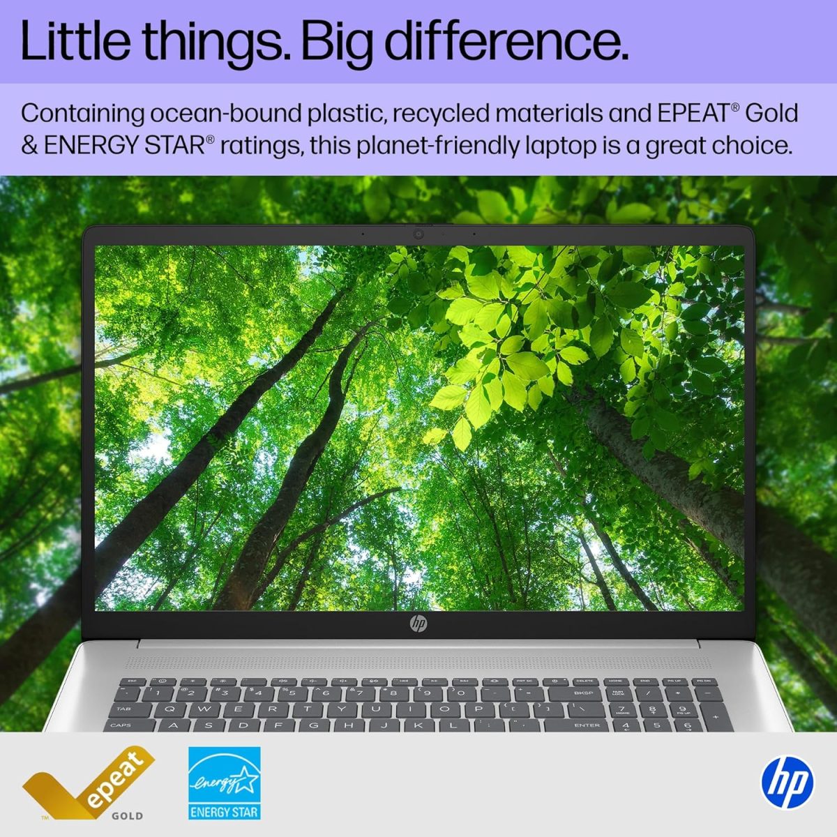 HP 17.3 inch Laptop, FHD Display, Intel Core i5-1334U, 16 GB RAM, 512 GB SSD, Intel Iris Xe Graphics, Windows 11 Home, Natural Silver, 17-cn3399nr - Image 6