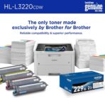 Brother Color Laser Printer with Wireless Printing Fast 19 PPM Output, Duplex Feature, Mobile Device Compatible, 250-Sheet Paper Tray for Professional Home Office Printing (HL-L3220CDW) - Image 4