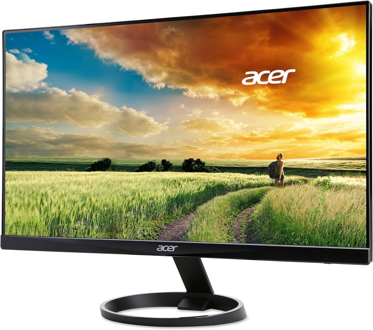 Acer 23.8” Full HD 1920 x 1080 IPS Zero Frame Home Office Computer Monitor - 178° Wide View Angle - 16.7M - NTSC 72% Color Gamut - Low Blue Light - Tilt Compatible - VGA HDMI DVI R240HY bidx - Image 3