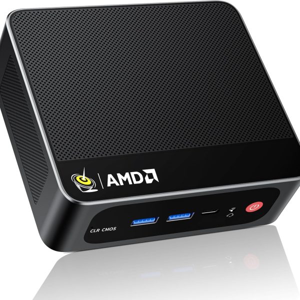 Beelink Mini PC, SER5 Pro 5825U AMD Ryzen 7 (Up to 4.5GHz) 16GB DDR4 500GB PCle 3.0 SSD Mini Desktop Computer, Wifi6/BT5.2,HDMI/DP/Type-c/4K Triple Display Micro PC