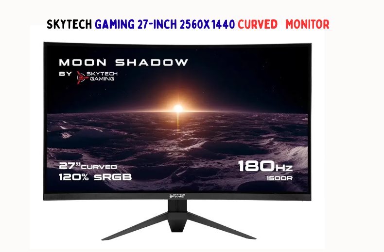 Skytech Gaming 27-Inch 2560x1440 180Hz 3.7ms Curved Gaming Monitor